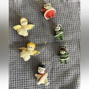 Vintage Christmas Ornaments Set